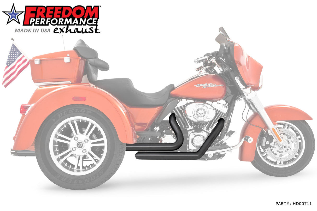 HARLEY TRIKE RIGHT SIDE TUCK & UNDER & CLASSIC TRUE-DUAL HEADERS BUNDLE