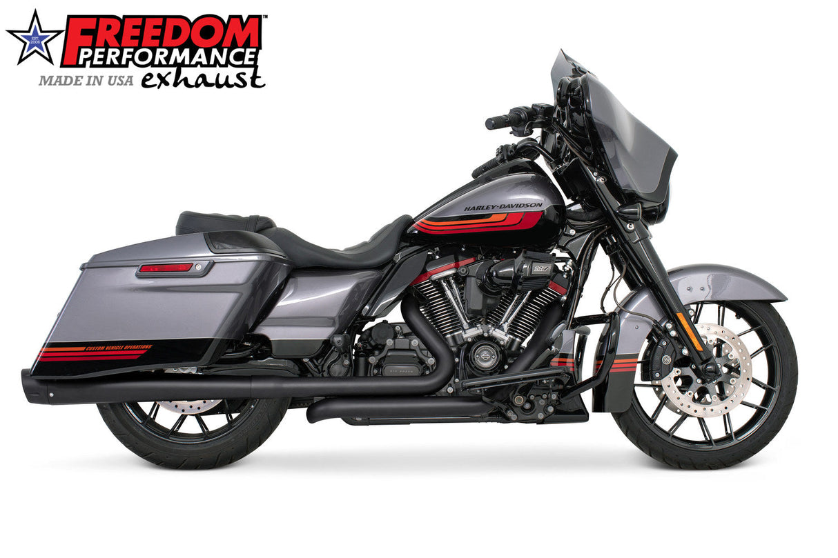 HARLEY TOURING AMERICAN OUTLAW & COMBAT FLUTED 4.5" MEGAPHONE SLIP-ONS BUNDLE 1995-PRESENT