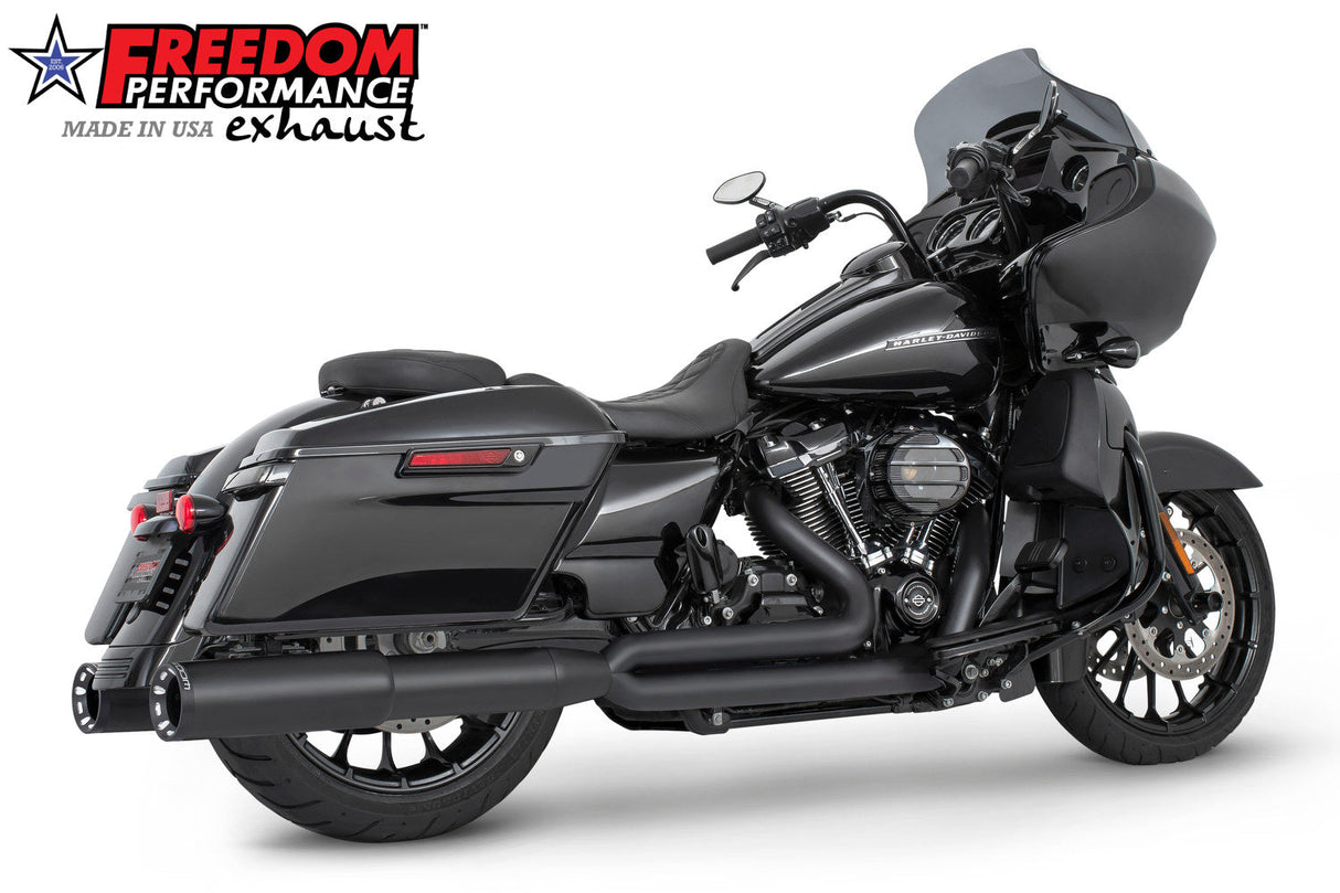 HARLEY TOURING 4.5" LEFT SIDE GHOST PIPE FOR 2 STEPPED UNION 2-INTO-1 SYSTEM ONLY 2017-PRESENT (SPECIAL ORDER)