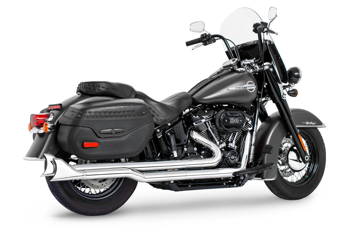 HARLEY SOFTAIL 2.5" RIGHT-SIDE STAGGERED TRUE-DUAL COMPLETE SYSTEM M8 ONLY