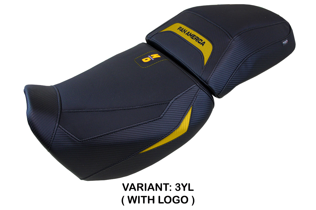 Tappezzeria Italia Harley Davidson Pan America 2021-2025 Seat Cover in Yellow and Black