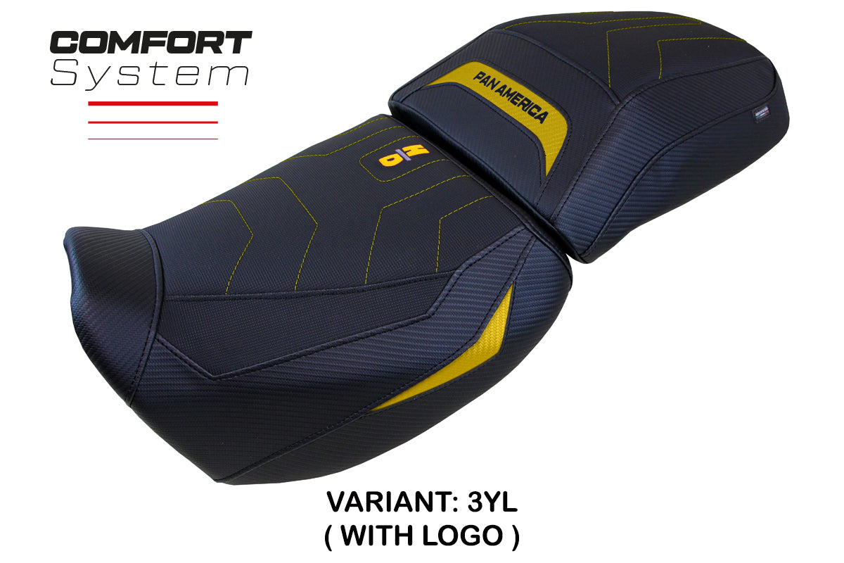 Tappezzeria Italia Harley Davidson Pan America 2021-2025 Seat Cover Comfort in Yellow