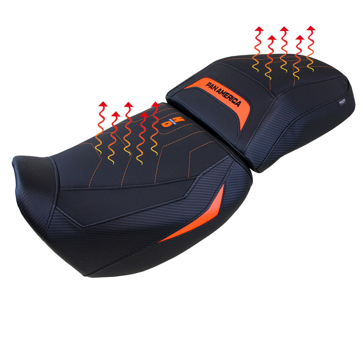 Tappezzeria Italia Harley Davidson Pan America 2021-2025 Seat Cover Comfort Heated in Orange