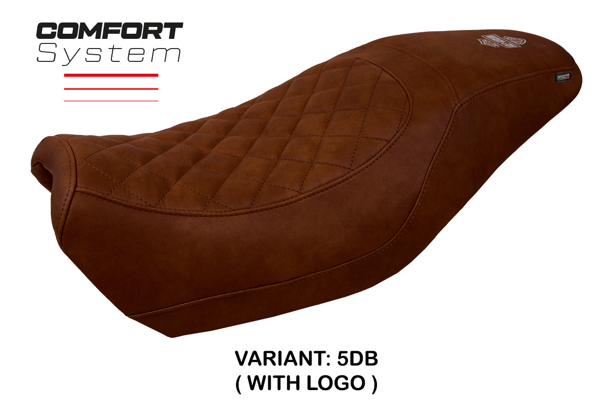 Tappezzeria Italia Harley Davidson Street 500 750 2016-2021 Seat Cover Comfort in Dark Brown