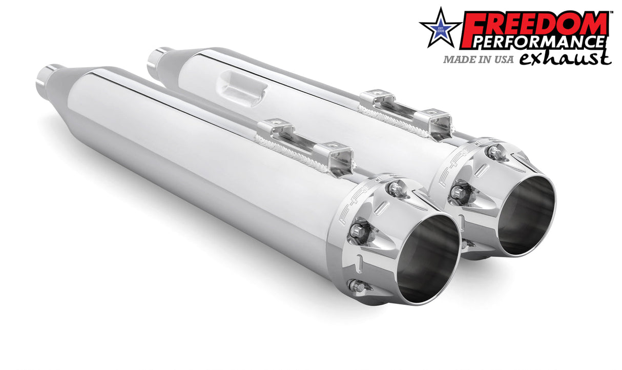 HARLEY SOFTAIL M8 ONLY 4" SLIP-ONS *FITS FREEDOM HEADERS ONLY*