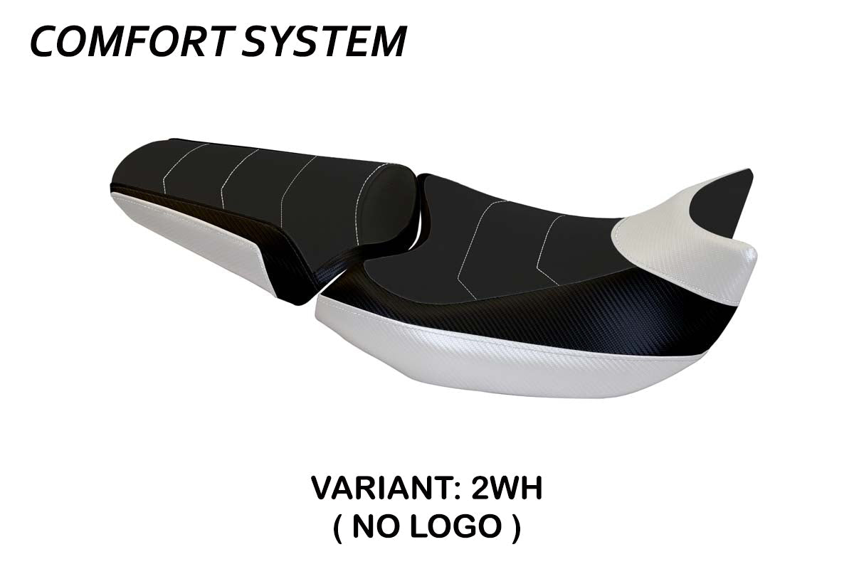 Tappezzeria Italia Honda NC700X 2012-2013 Seat Cover Comfort in White and Black
