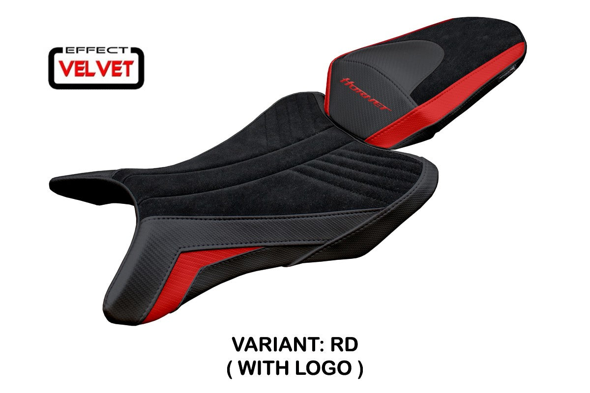 Tappezzeria Italia Honda CB 1000 Hornet 2025 Seat Cover Velvet Red Black