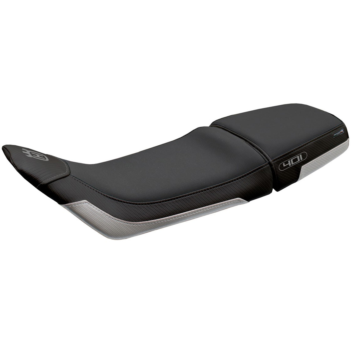 Tappezzeria Italia Husqvarna Svartpilen 401 2018-2021 2022 2023 Seat Cover Silver Black