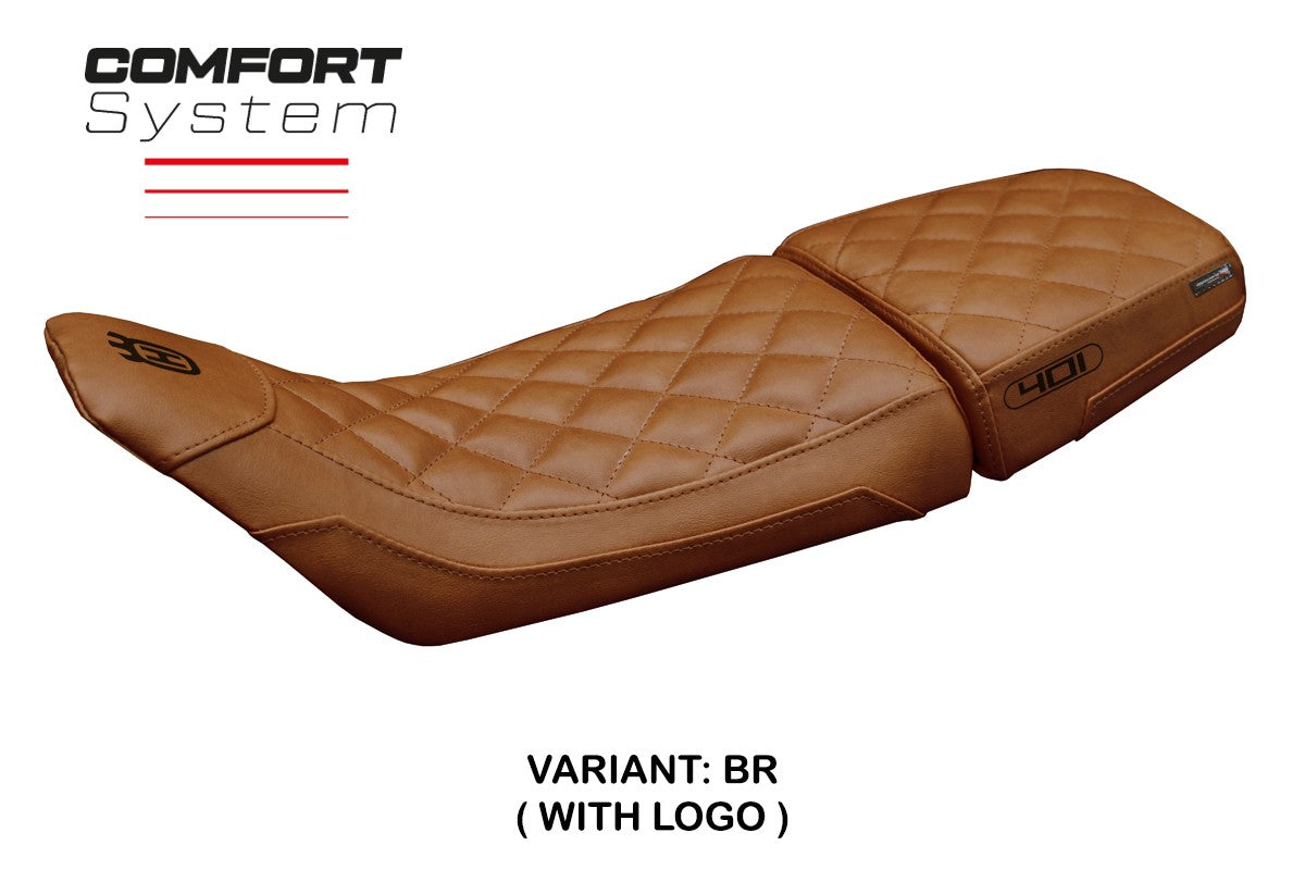 Tappezzeria Italia Husqvarna Svartpilen 401 2018-2023 Seat Cover Vintage Comfort Brown