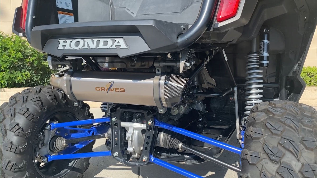 Graves motorsports cat-back slip-on exhaust Talon 1000 2019-2023 EXH-20T1-CBTT