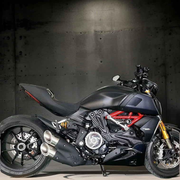 Vandemon Ducati X Diavel & Diavel S 1260 2016 -2022 Bimodal Stealth Titanium Slip-On DUCDVLTITANEXHWVA VA-46