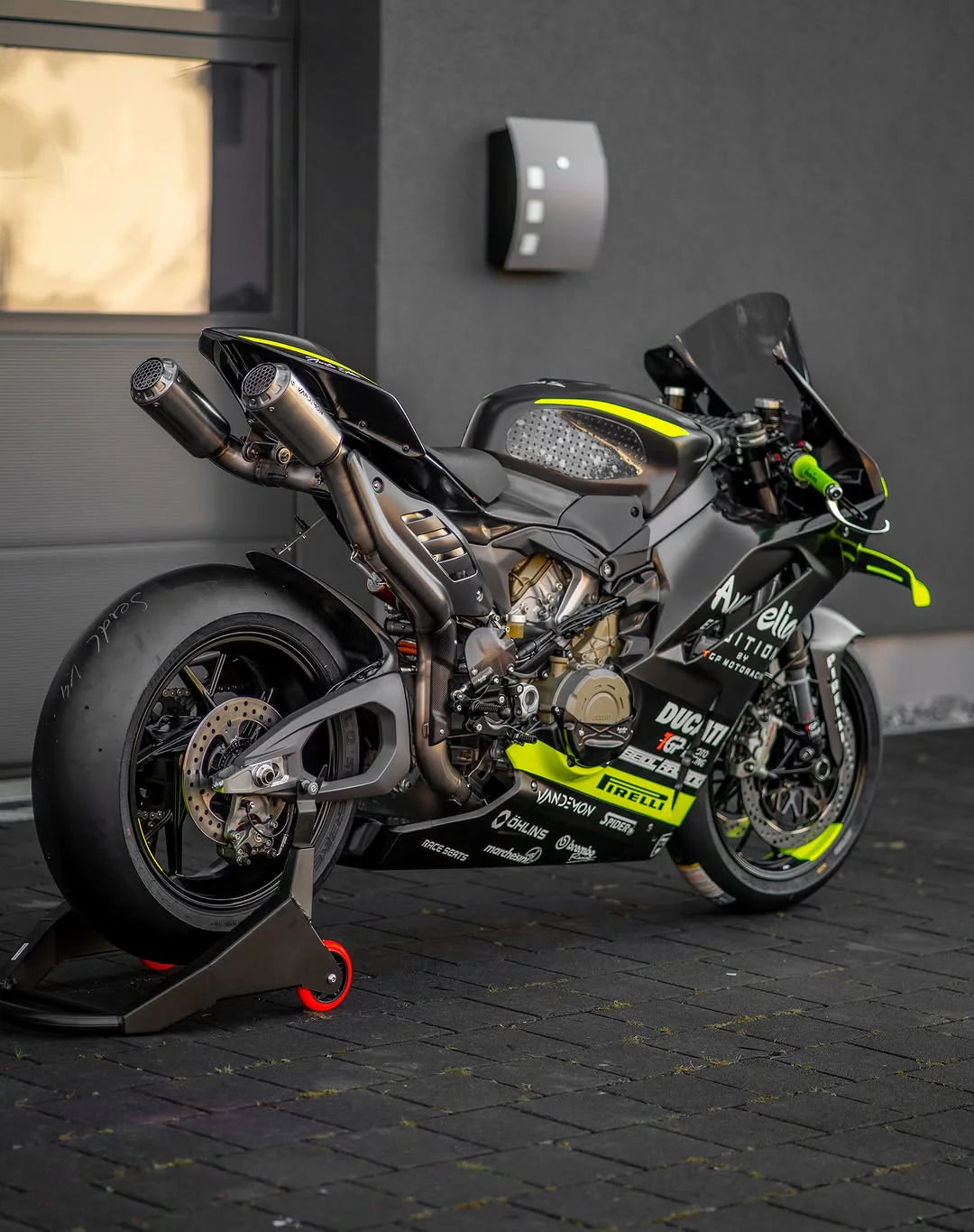 Vandemon Ducati Panigale V4 and V4S 2025-2026 High Mount Race Exhaust System DUCV4PANHMEXHMESB VA-90
