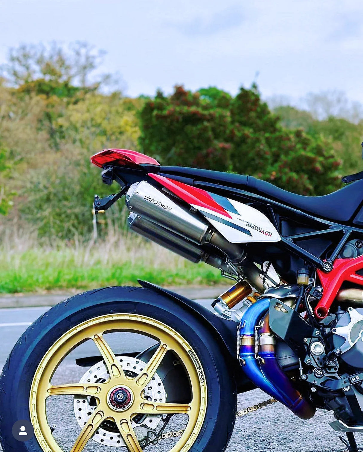 Vandemon Ducati Hypermotard 950 & 950SP Full Titanium Exhaust System 2019-2024 DUC950HYPMTIEXC-1 VA-110