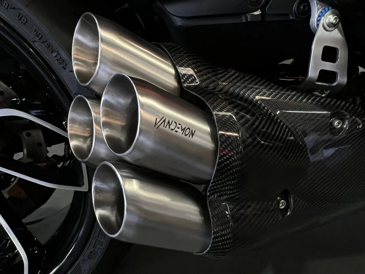 Vandemon Ducati Diavel V4 Stealth Bimodal Quattro Titanium Exhaust System 2023-2026 DUCDVLV4TIEXHWV VA-32
