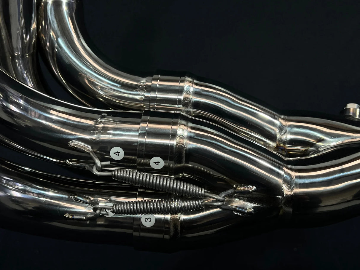 Vandemon Kawasaki ZH2 Bimodal Stealth Titanium Exhaust with H2R Muffler KAWAZH2TIEXSYWVPOLR VA-54