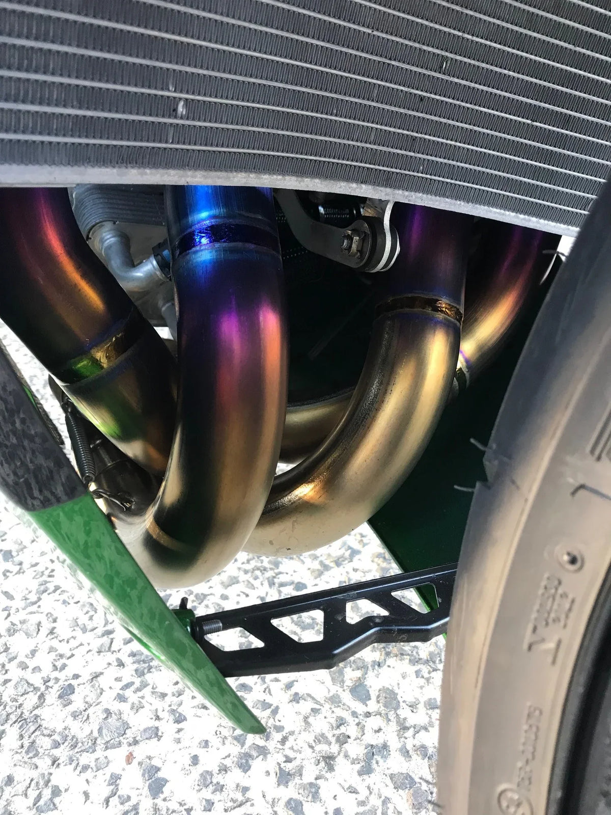 Vandemon Titanium Exhaust System Kawasaki H2 SE SX 2018-23 KAWAH2SESXTIEXHSYSB VA-146