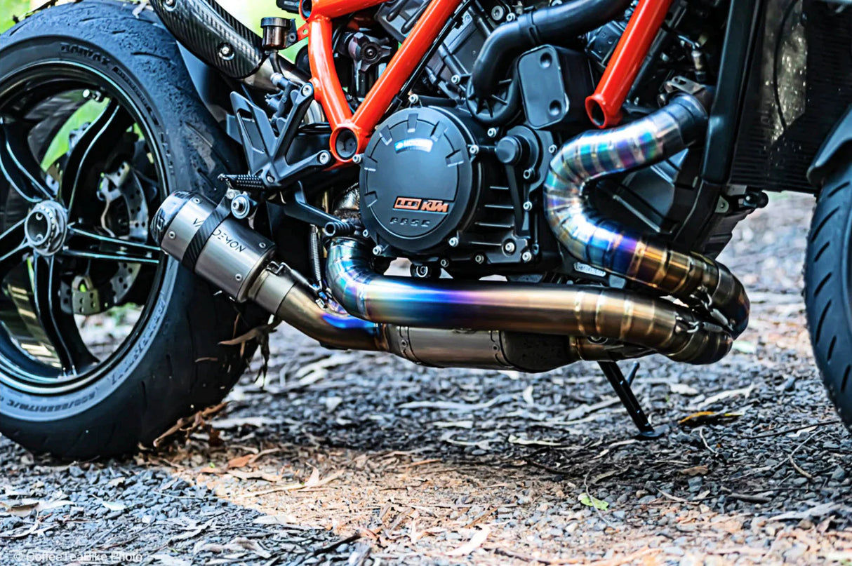 Vandemon KTM Superduke 1290/1390R/RR Twin Shot Titanium Exhaust System KTM129SDTIEXHPB VA-63