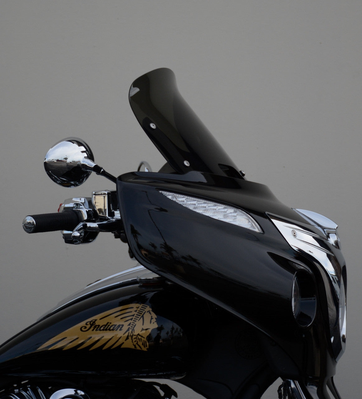 WIND VEST Windshield - Dark Smoke - 12" - Indian 66-1240