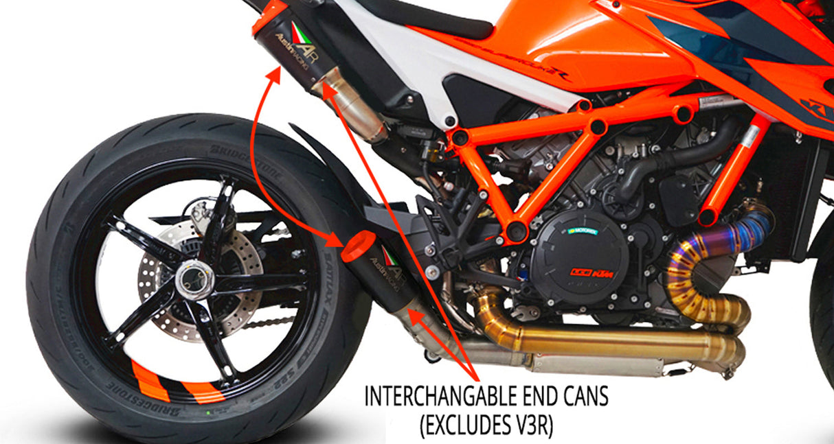 Austin Racing 2020 - 2024 KTM SUPERDUKE 1290 R/RR/EVO RS2 FULL RACE EXHAUST SYSTEM AR0006