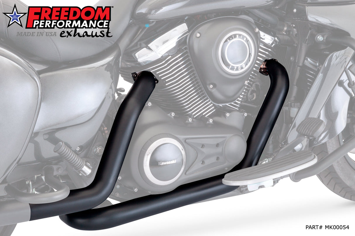 KAWASAKI VAQUERO 1700/NOMAD/VOYAGER TRUE-DUAL RIGHT-SIDE TUCK-&-UNDER 2.5" HEADERS ONLY