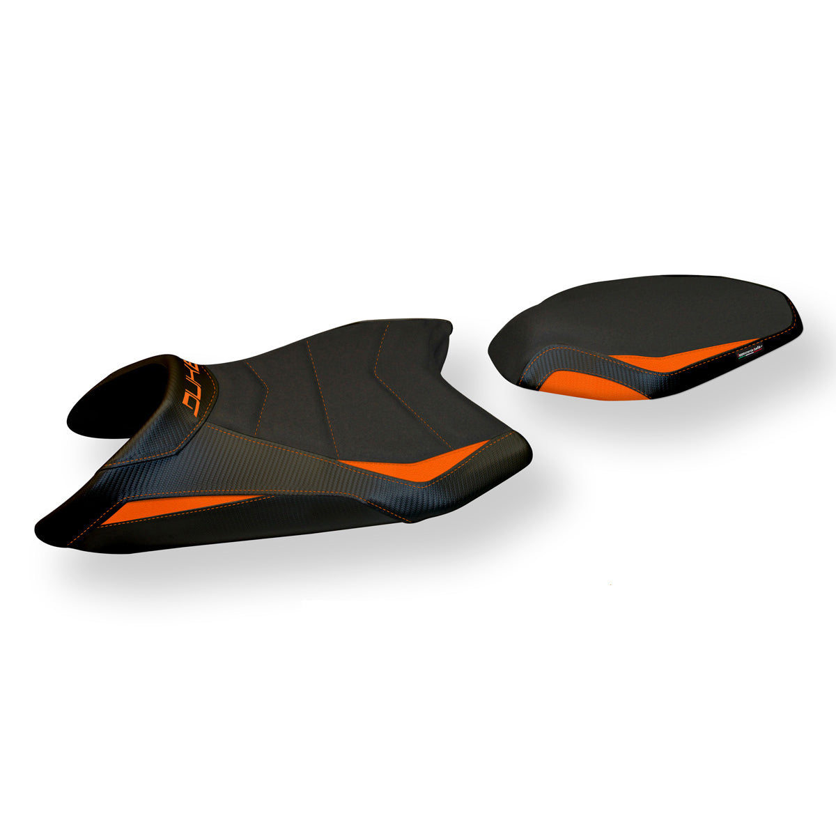 Tappezzeria Italia KTM 790 Duke 2018-2025 Seat Cover Ultragrip in Orange and Black
