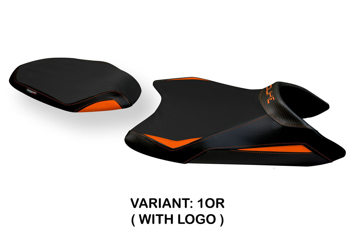 Tappezzeria Italia KTM 790 Duke 2018-2025 Seat Cover in Orange and Black
