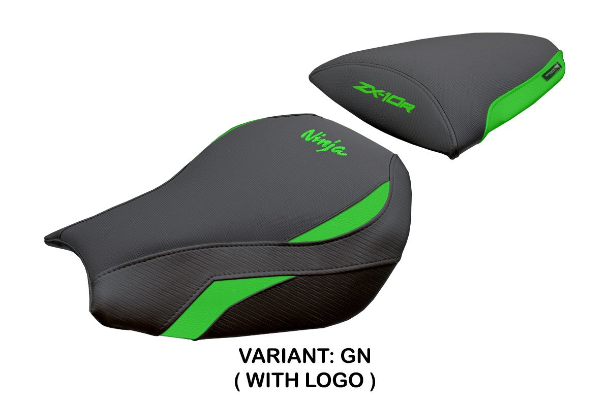 Tappezzeria Italia Kawasaki Ninja ZX 10 R 2006-2007 Seat Cover Green Black