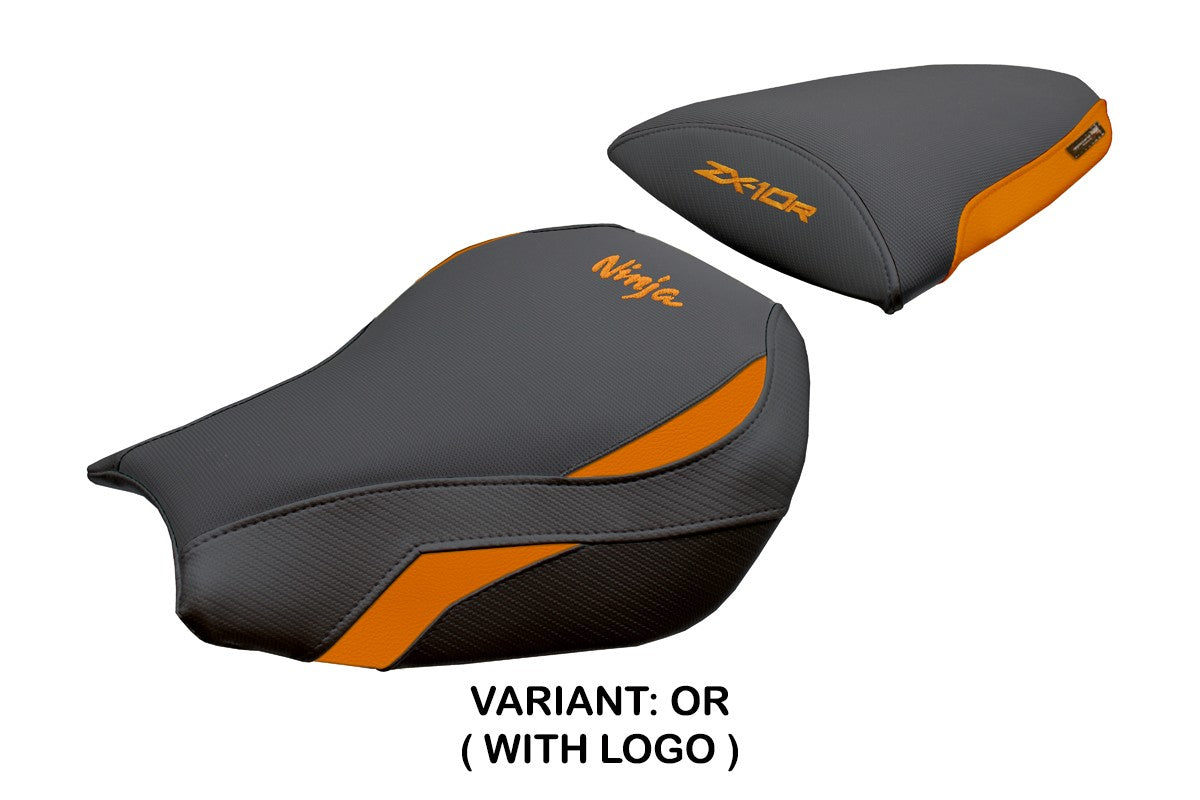 Tappezzeria Italia Kawasaki Ninja ZX 10 R 2006-2007 Seat Cover Orange Black