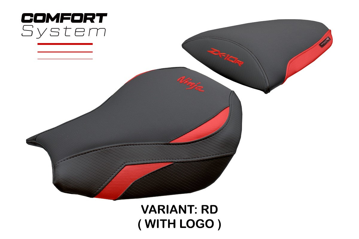 Tappezzeria Italia Kawasaki Ninja ZX 10 R 2006-2007 Seat Cover Comfort Red Black