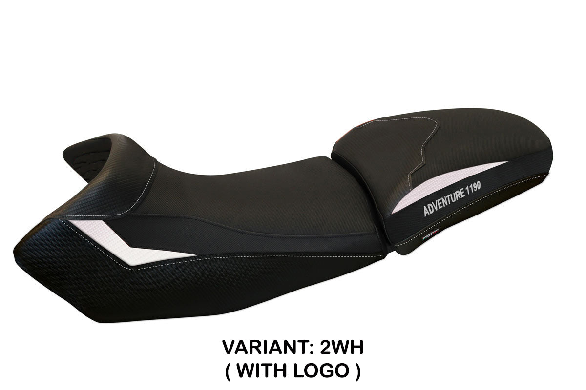 Tappezzeria Italia KTM 1190 Adventure 2013-2016 Seat Cover in White and Black
