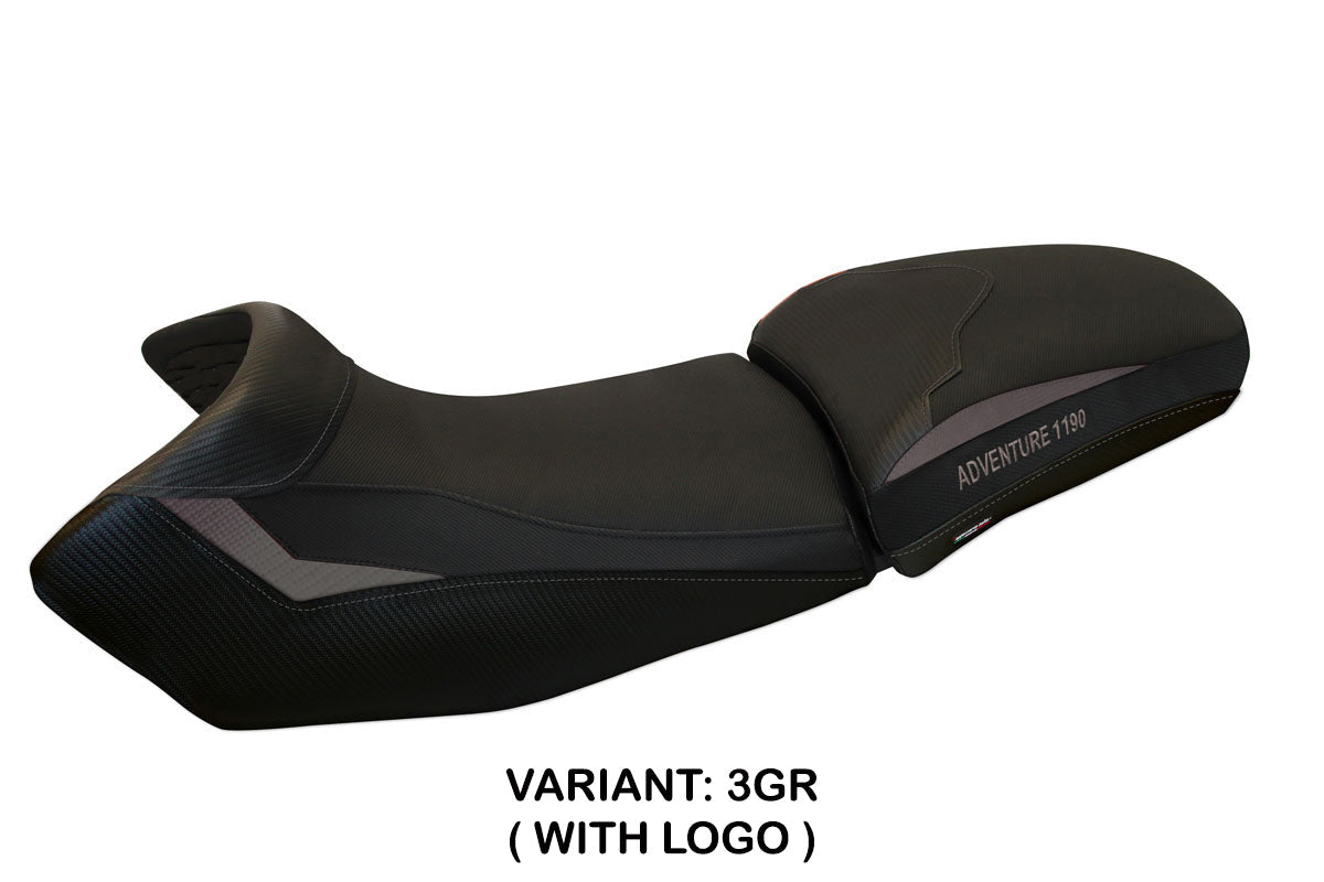 Tappezzeria Italia KTM 1190 Adventure 2013-2016 Seat Cover in Grey Black