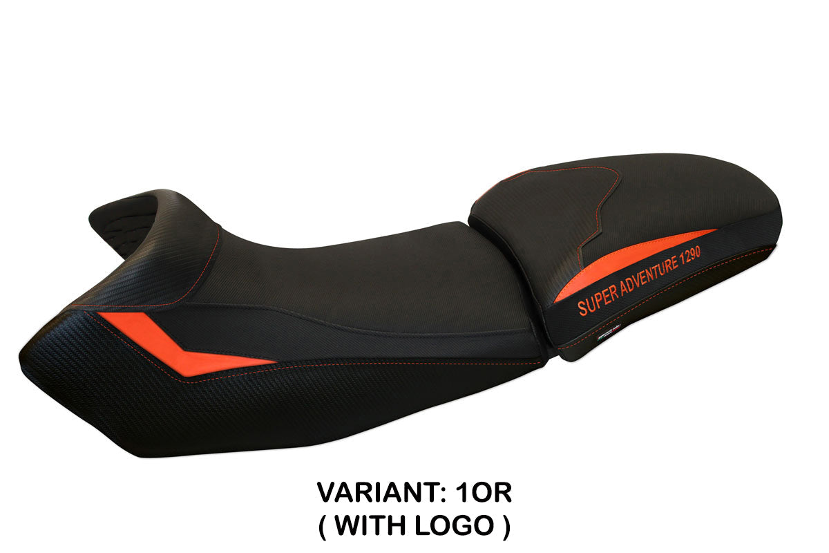 Tappezzeria Italia KTM 1290 Super Adventure S T 2015-2020 Seat Cover in Orange and Black