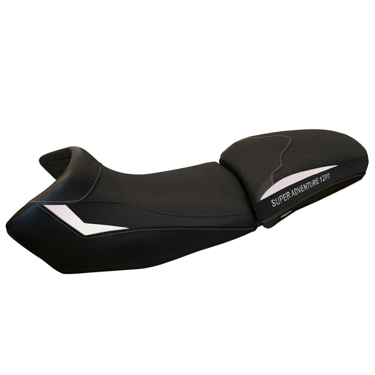 Tappezzeria Italia KTM 1290 Super Adventure S T 2015-2020 Seat Cover in White and Black