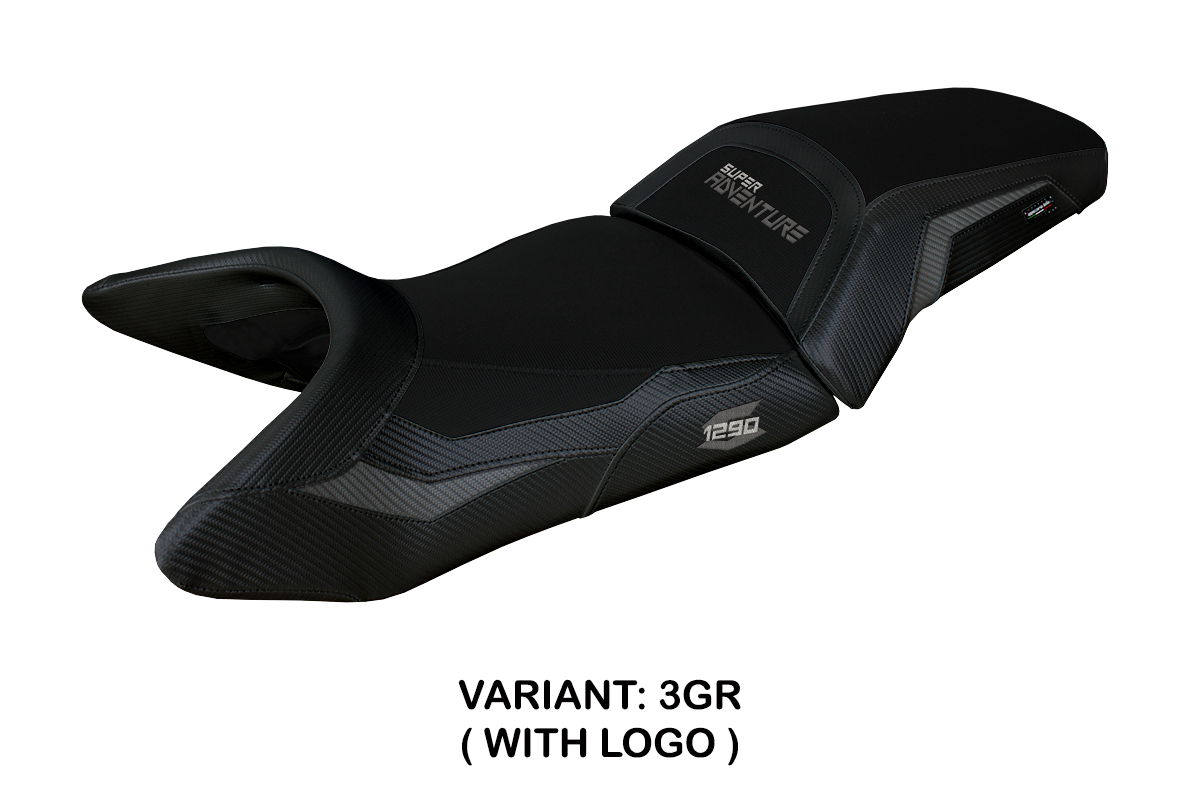 Tappezzeria Italia KTM 1290 Super Adventure S 2021-2024 Seat Cover in Grey and Black