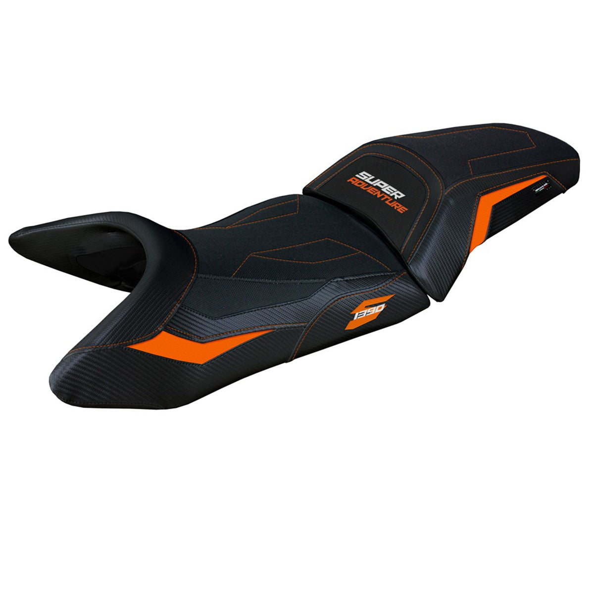 Tappezzeria Italia KTM 1390 Super Adventure S 2025 Seat Cover Comfort Orange Black