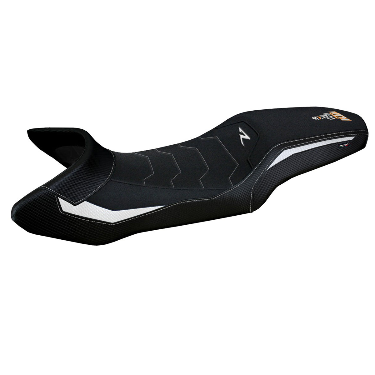 Tappezzeria Italia KTM 1390 Super Adventure R 2025 Seat Cover Ultragrip White Black