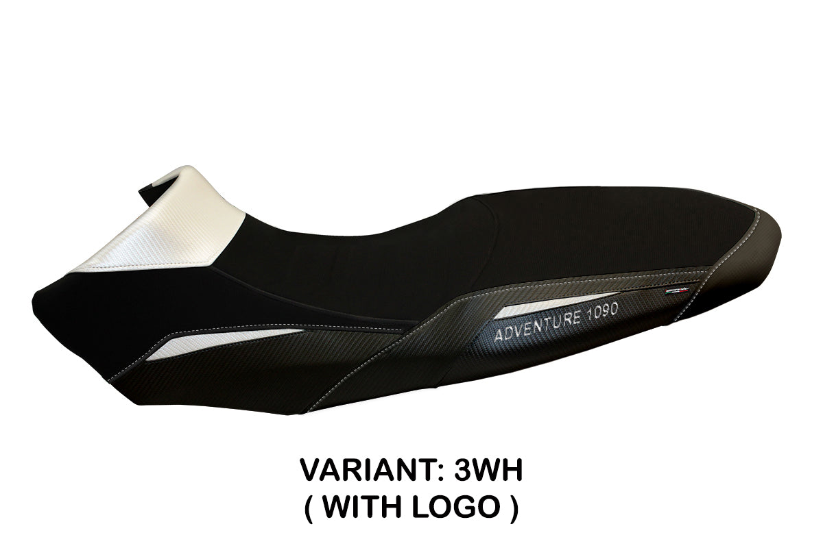 Tappezzeria Italia KTM 1090 Adventure R 2017-2019 Seat Cover in White and Black