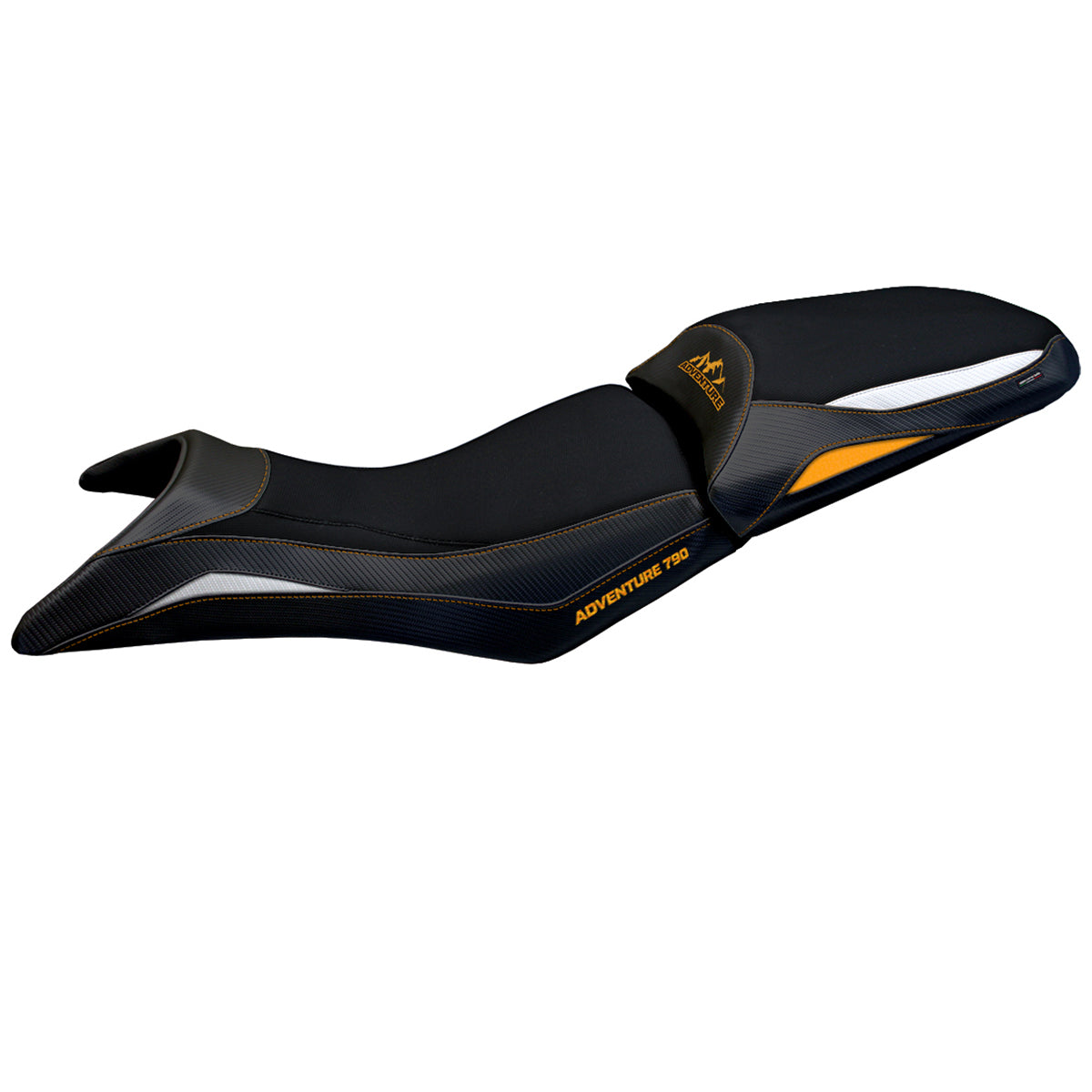 Tappezzeria Italia KTM 790 Adventure S 2019-2020 Seat Cover in White Orange and Black