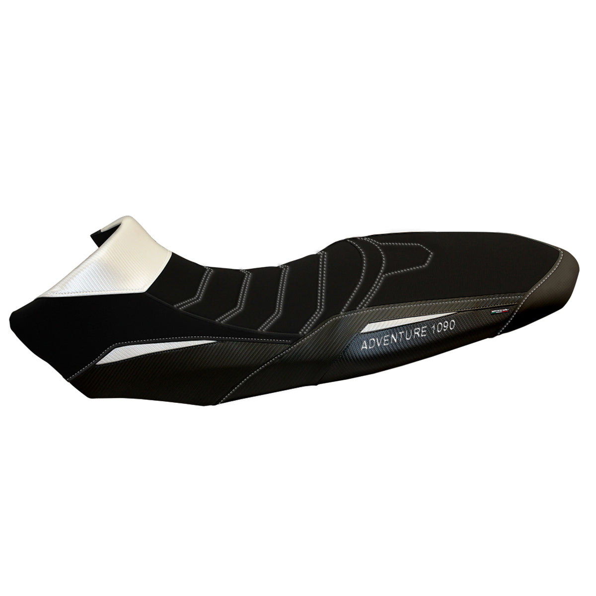Tappezzeria Italia KTM 1090 Adventure R 2017-2019 Seat Cover in Comfort in White and Black