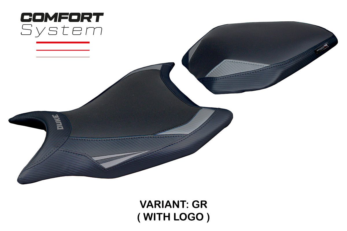Tappezzeria Italia KTM 990 Duke 2024-2025 Seat Cover Comfort in Grey and Black