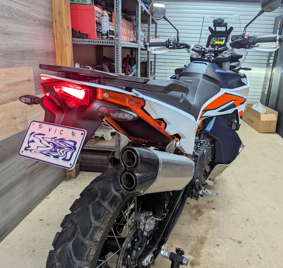 Vandemon KTM 790 & 890 Adventure HUSQVARNA Norden 901 Titanium Slip-On & Link Pipe KTM790ADTIMUFFA VA-57