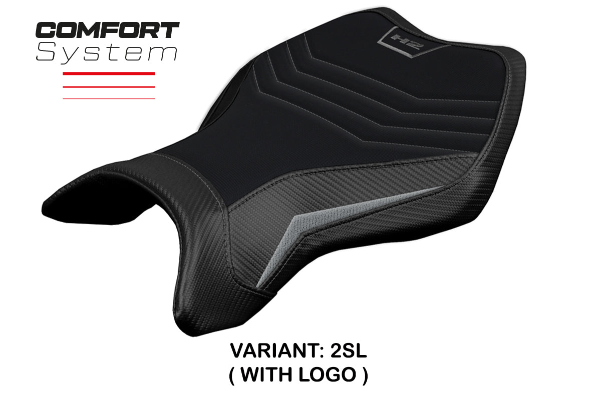 Tappezzeria Italia Kawasaki Ninja H2 H2R 2015-2025 Seat Cover Comfort in Silver