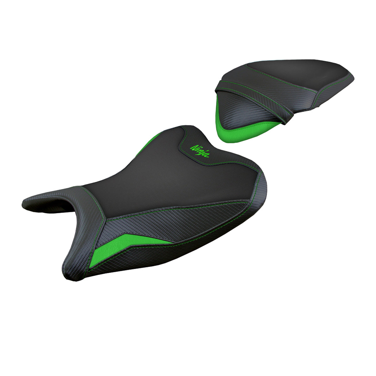 Tappezzeria Italia Kawasaki Ninja 250 2018 2019 Seat Cover Comfort in Green and Black