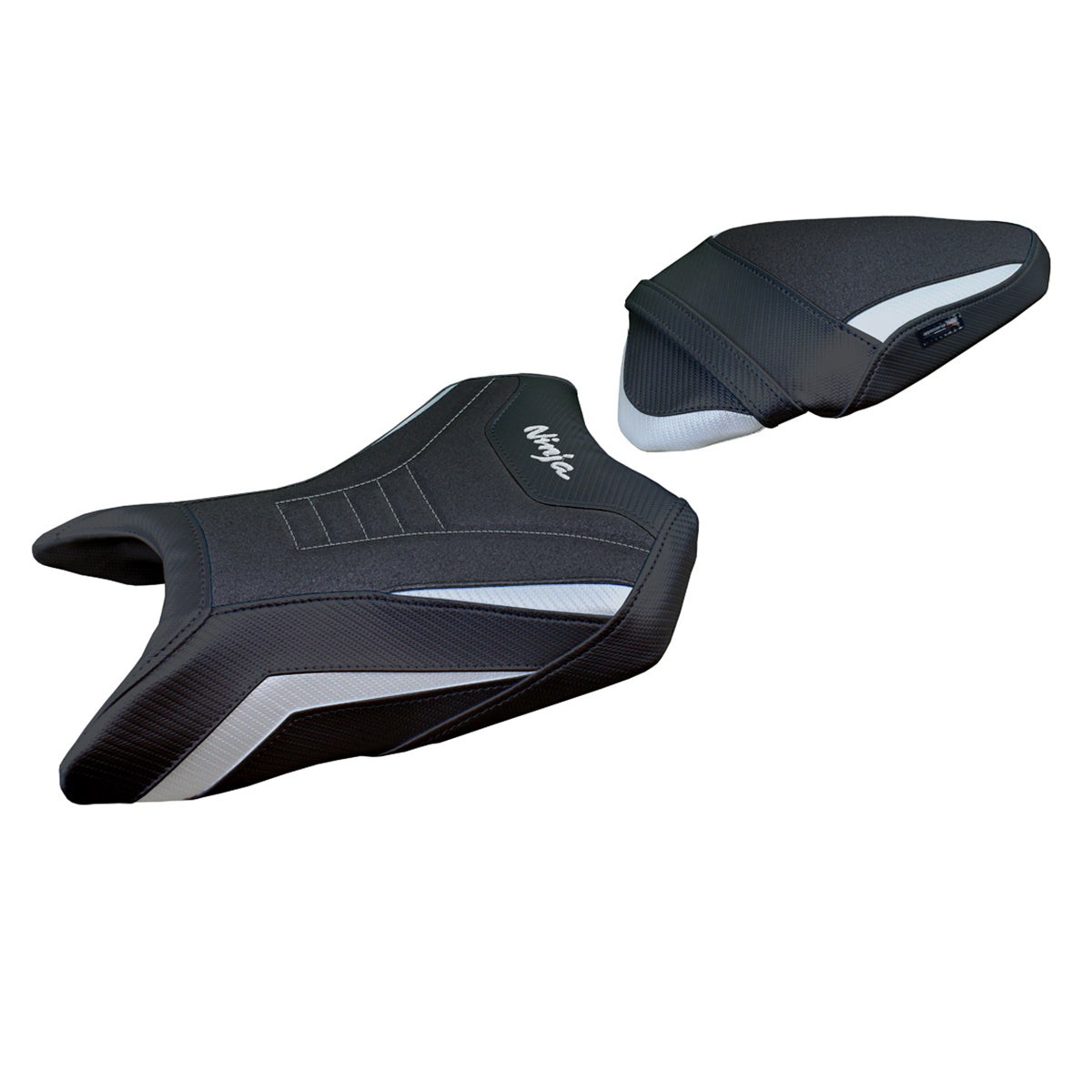 Tappezzeria Italia Kawasaki Ninja 500 2024-2025 Seat Cover Ultragrip in Silver and Black