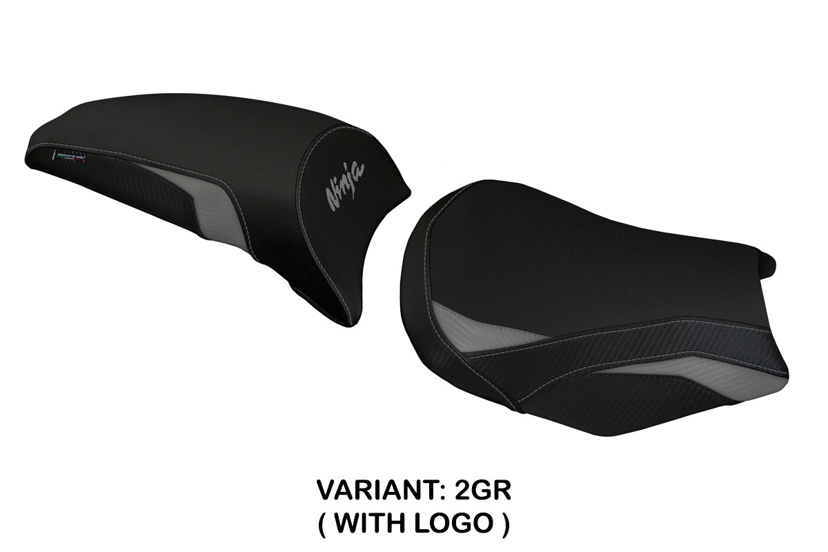 Tappezzeria Italia Kawasaki Ninja 650 Z650 2017-2025 Seat Cover in Grey and Black