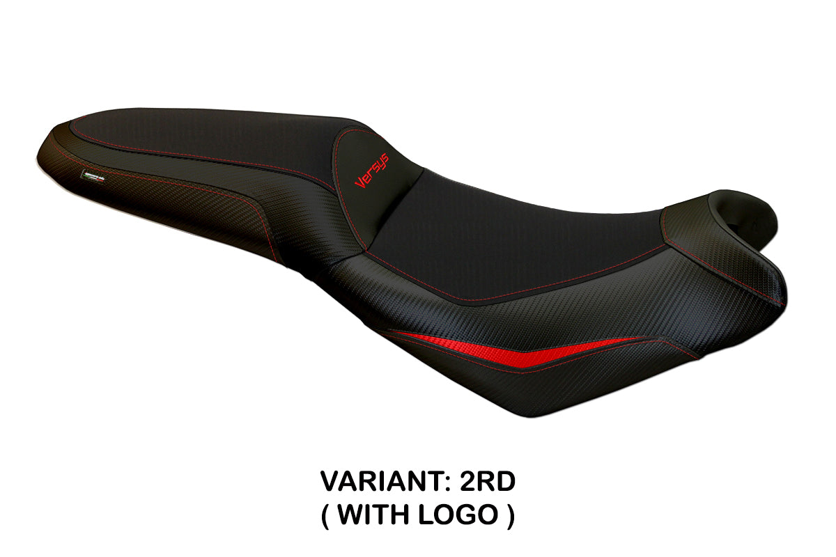 Tappezzeria Italia Kawasaki Versys 650 2007-2025 Seat Cover in Red and Black