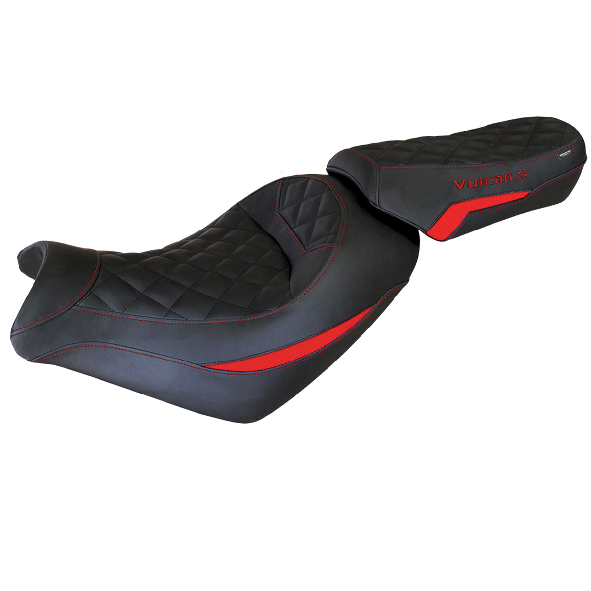 Tappezzeria Italia Kawasaki Vulcan 650 S 2014-2025 Seat Cover in Red and Black