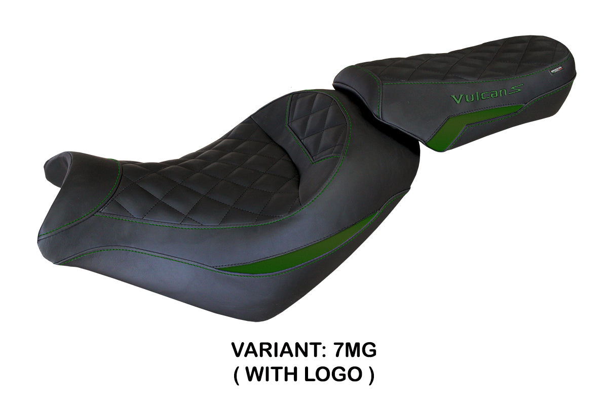 Tappezzeria Italia Kawasaki Vulcan 650 S 2014-2025 Seat Cover in Army Green and Black