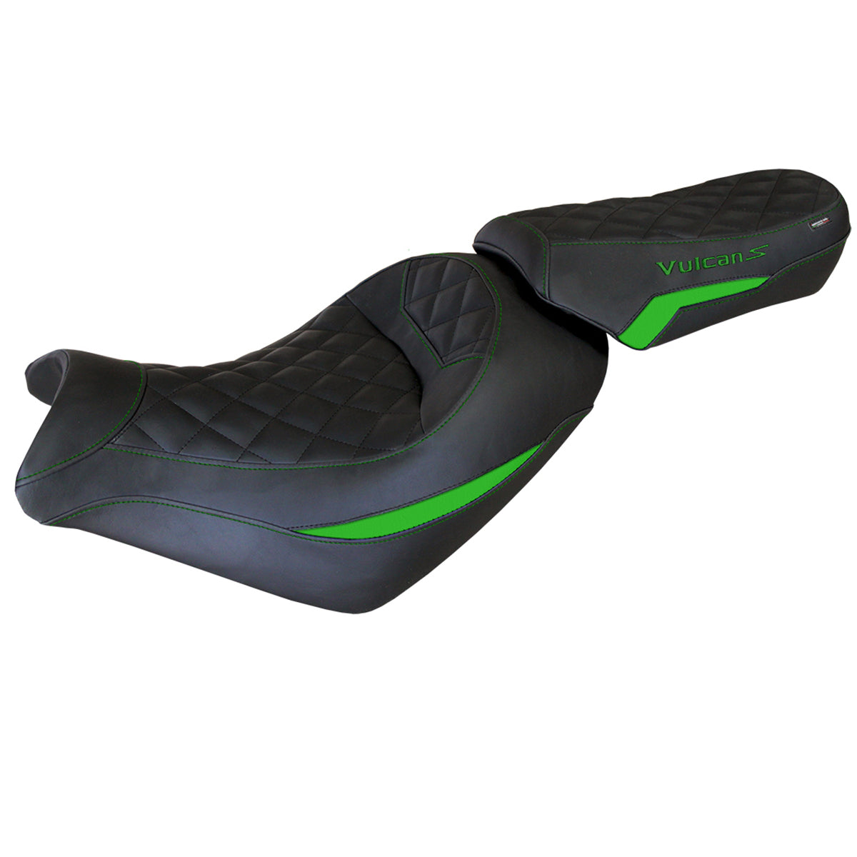 Tappezzeria Italia Kawasaki Vulcan 650 S 2014-2025 Seat Cover Comfort in Green and Black