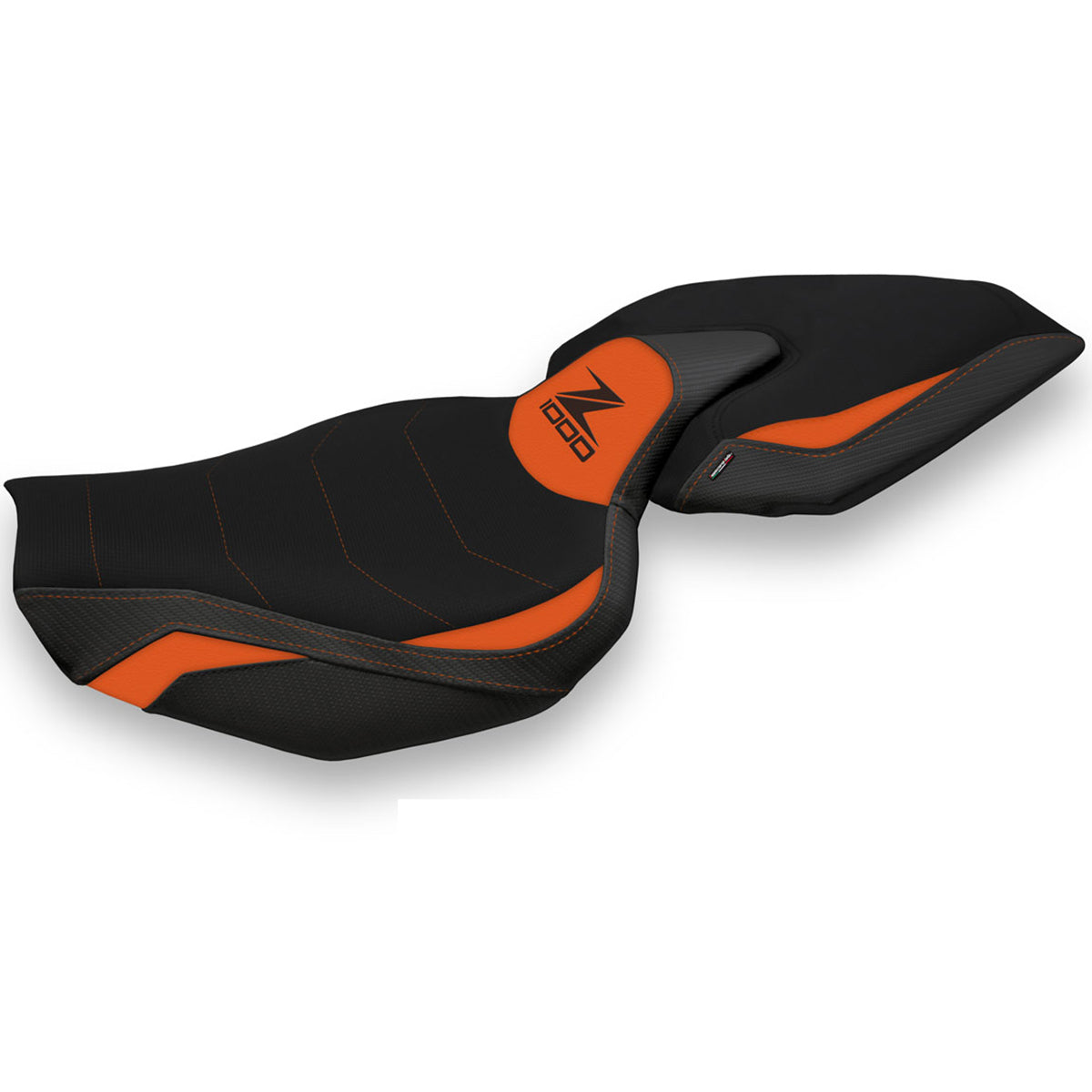 Tappezzeria Italia Kawasaki Z1000 2014-2021 Seat Cover Comfort in Orange and Black